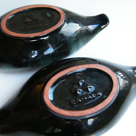 Blue Mountain Pottery Candle Holder Pair - Picture 7 of 7